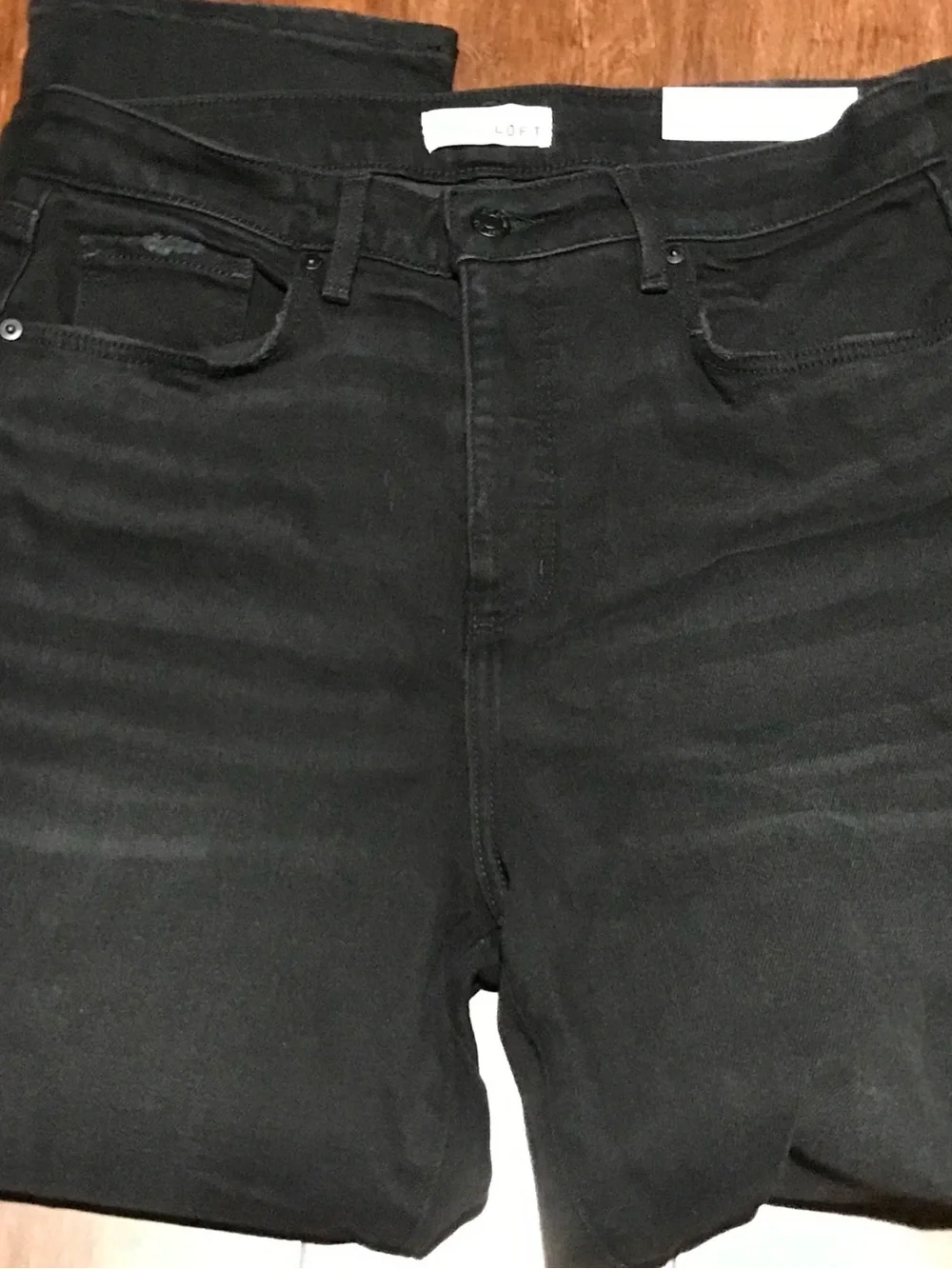 Loft classic black denim jeans Curvy